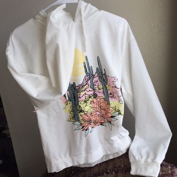 NWOT Desert Cactus Hoody Lightweight 4 Cool Nights - Picture 2 of 6